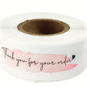 500 pieces/1 roll Large Thank you stickers